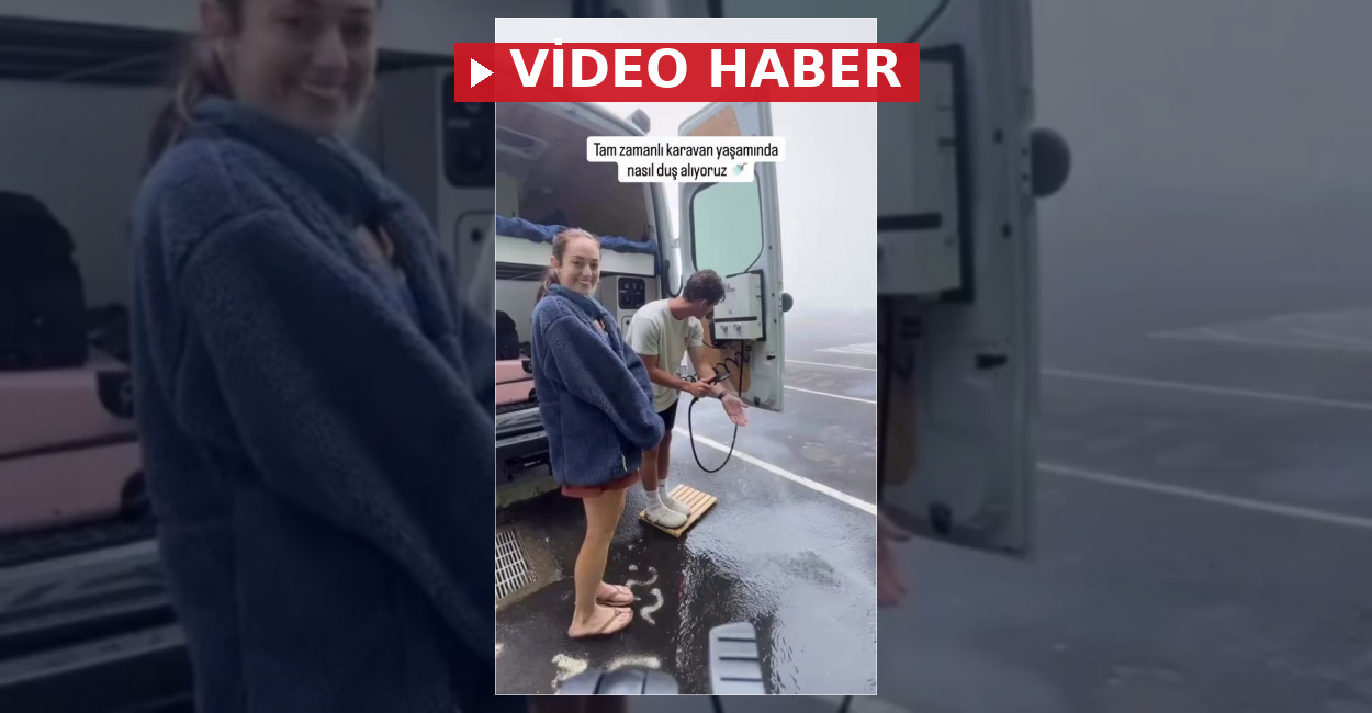 Karavanda Duş Alma Yöntemi Merak Uyandırdı