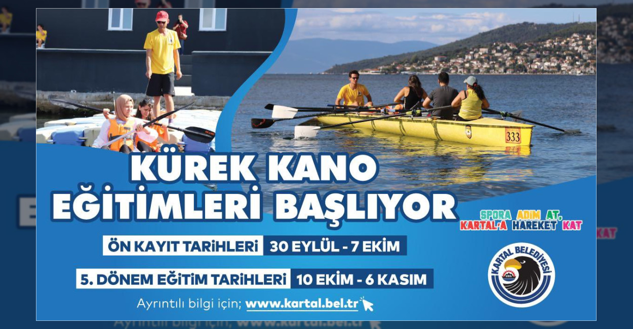 Kartal’da Kano ve Kürek Eğitimleri Başlıyor