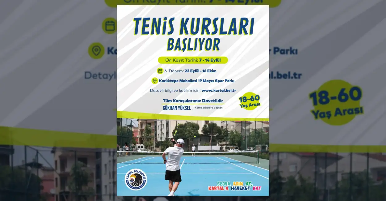 Kartal Belediyesi, Karlıktepe Mahallesi 19 Mayıs Spor Parkı'nda 18 yaş