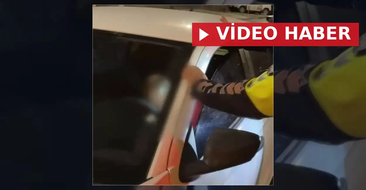 Kayseri'de alkollü olarak direksiyon başında uyuyakalan sürücünün ehliyetine el konuldu.
