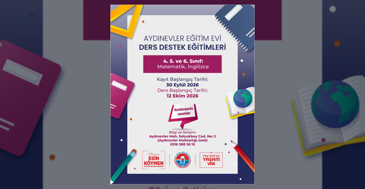 Maltepe’de Öğrenciler İçin Ücretsiz Eğitim Desteği