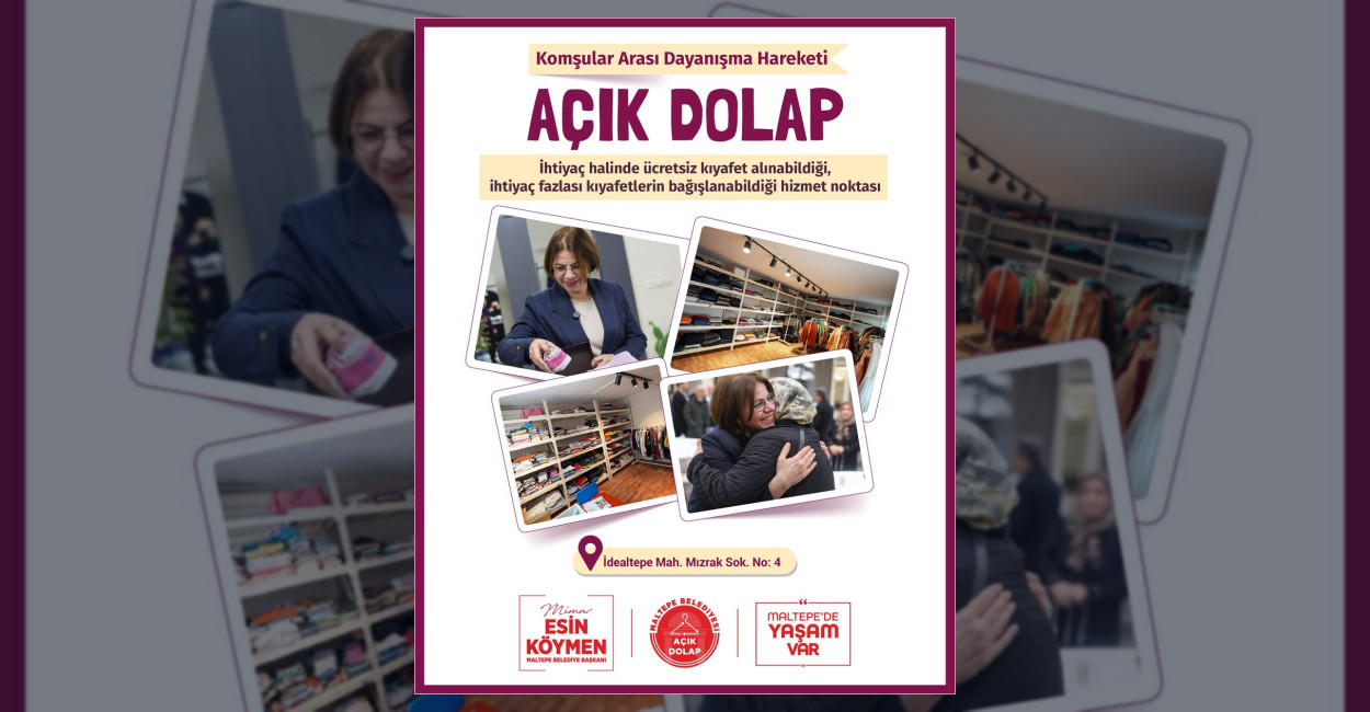 Maltepe’den Dayanışma Hareketi Açık Dolap Projesi