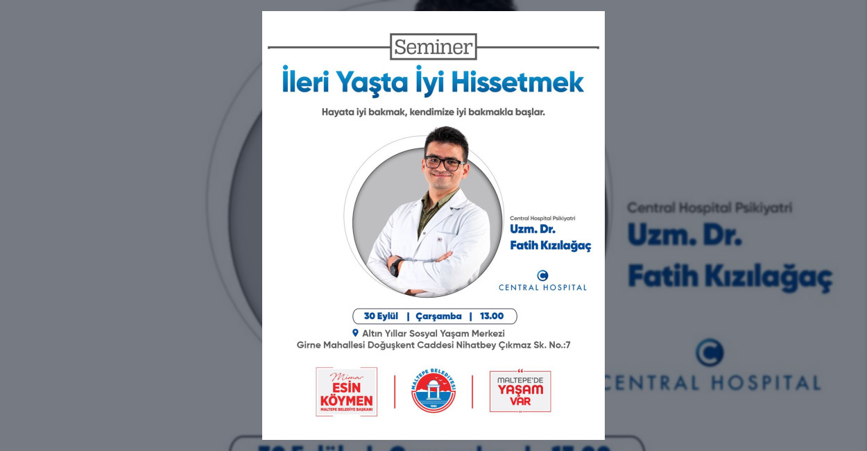 Maltepe Belediyesi’nden İleri Yaşta İyi Hissetmek Semineri