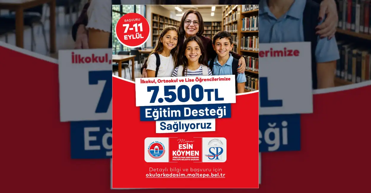Maltepe Belediyesi’nden Yeni Eğitim Desteği Başvuruları