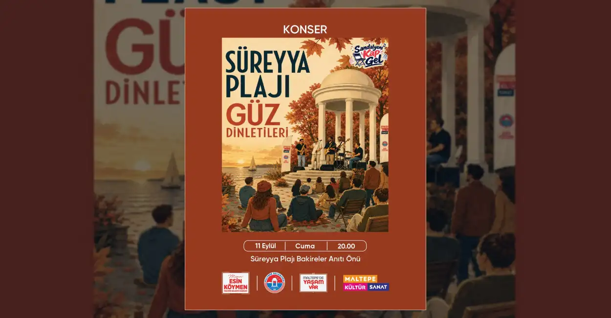 Maltepe Süreyya Plajı Güz Dinletileri Başlıyor