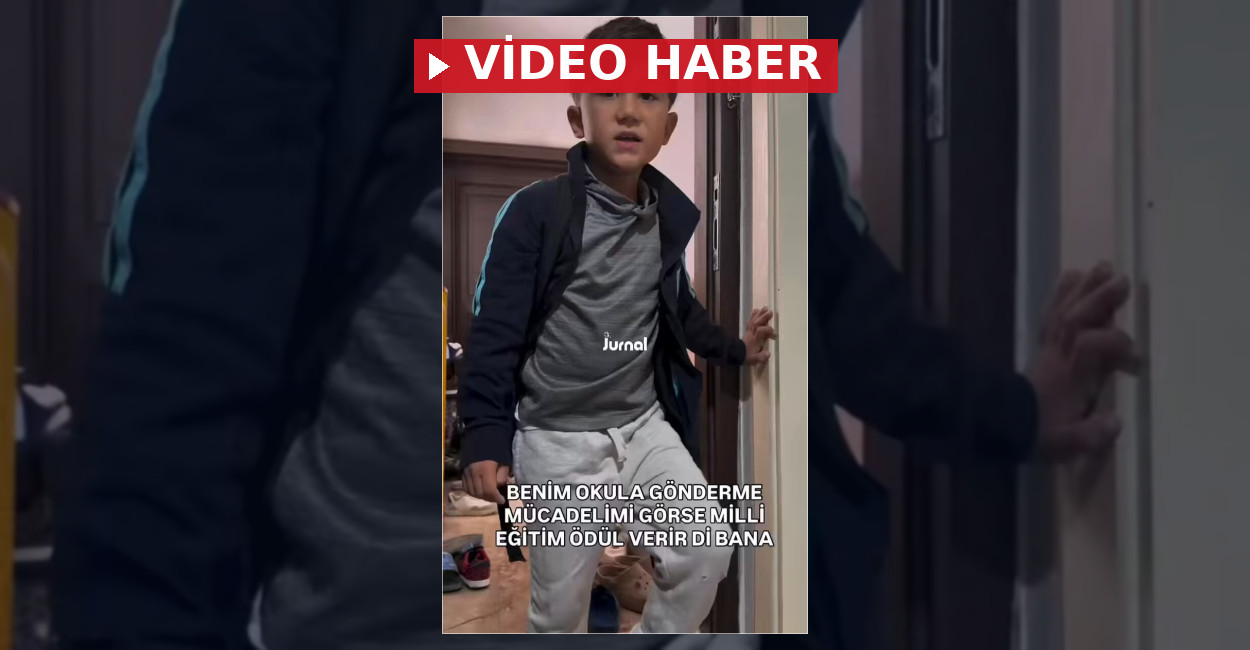 Okula giden çocuğun tepkisi gündem oldu