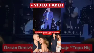 Özcan Deniz sahne konserinde 35 yılı geride bırakmanın gururunu yaşayarak,