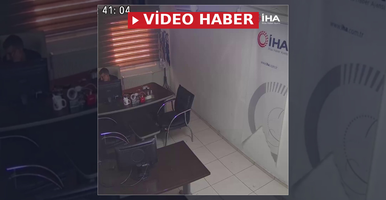 Şanlıurfa deprem anı güvenlik kameralarına yansıdı