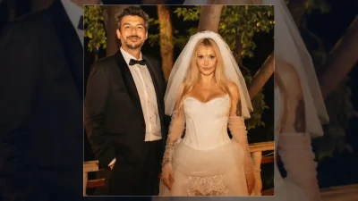 Şarkıcı Gökçe, hayatını birleştirdiği düğününe ait mutlu anların yer aldığı