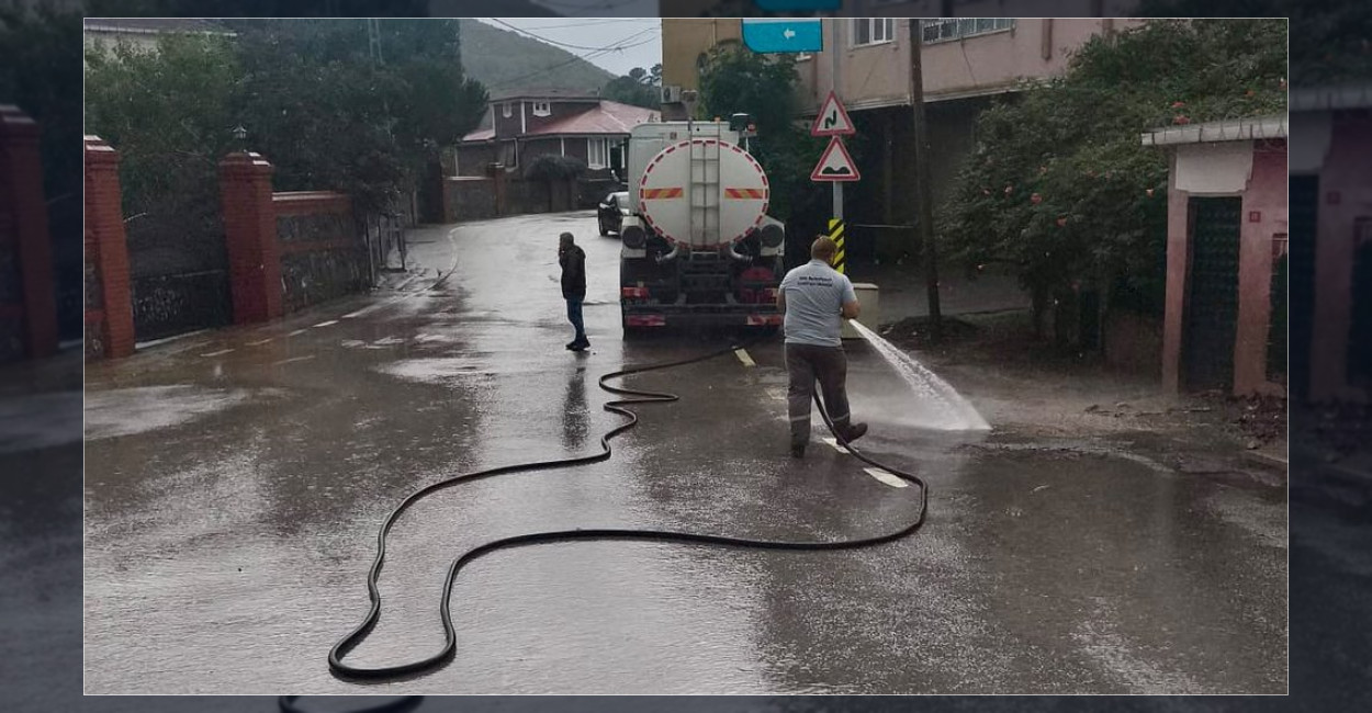 Şile Belediyesi’nden Kuvvetli Yağışa Karşı Saha Önlemi