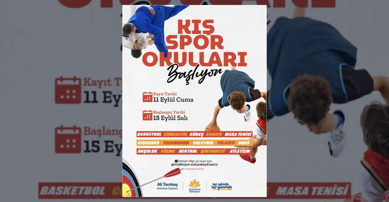 Sultanbeyli Belediyesi Kış Spor Okulları kayıtları başladı. Çocuklar ve gençler
