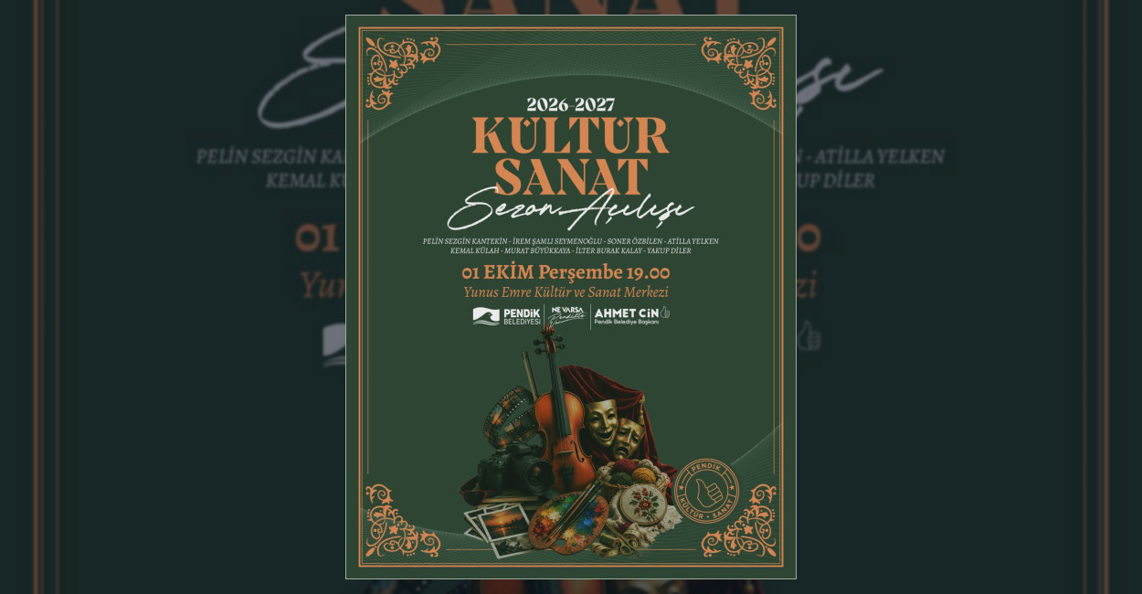 Pendik Belediyesi, 2026-2027 Kültür Sanat Sezonu'nu renkli konserler ve zengin