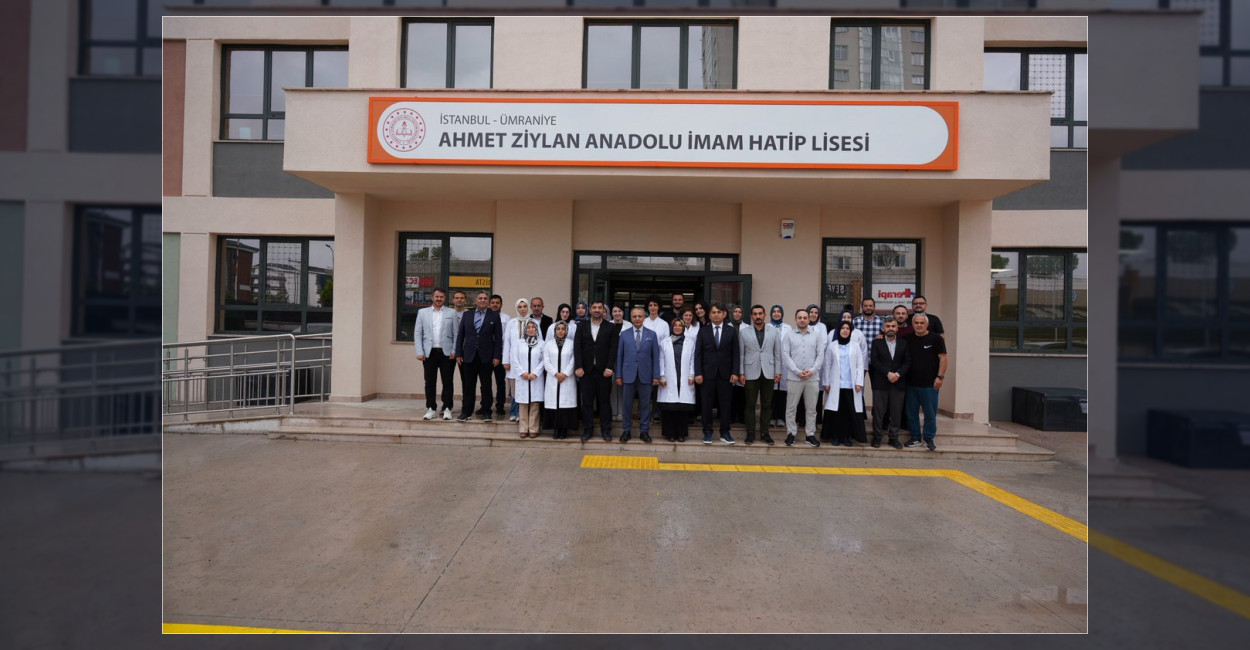 Ümraniye Kaymakamı Yüksel Çelik ve İlçe Millî Eğitim Müdürü Mustafa