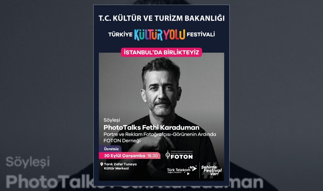 Portre ve reklam fotoğrafçısı Fethi Karaduman, İstanbul'daki PhotoTalks etkinlikleri kapsamında