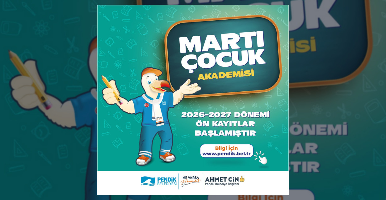 Pendik Belediyesi Martı Çocuk Akademisi'nde yeni dönem ön kayıtları başladı.