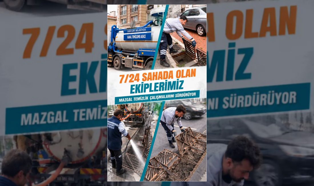 Esenyurt Belediyesi, olası su baskınlarını önlemek ve yağışlara hazırlıklı olmak