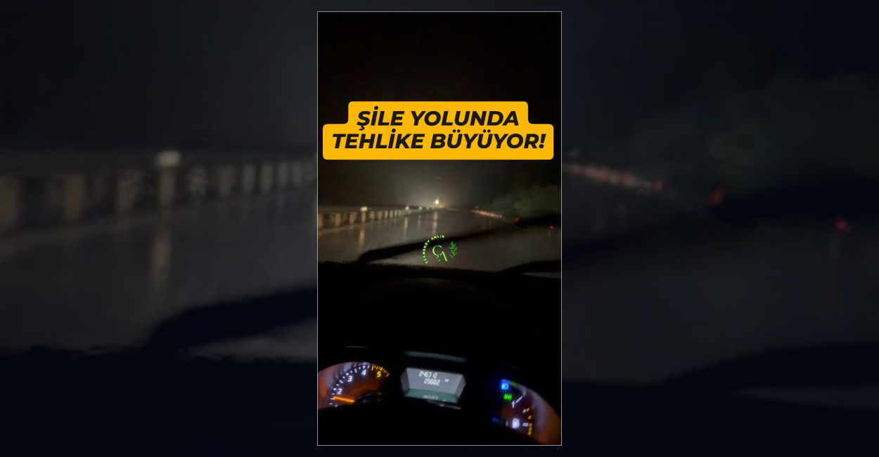 Şile-İstanbul yolunda şerit çizgilerinin bir aydır yenilenmemesi sürücülere zor anlar