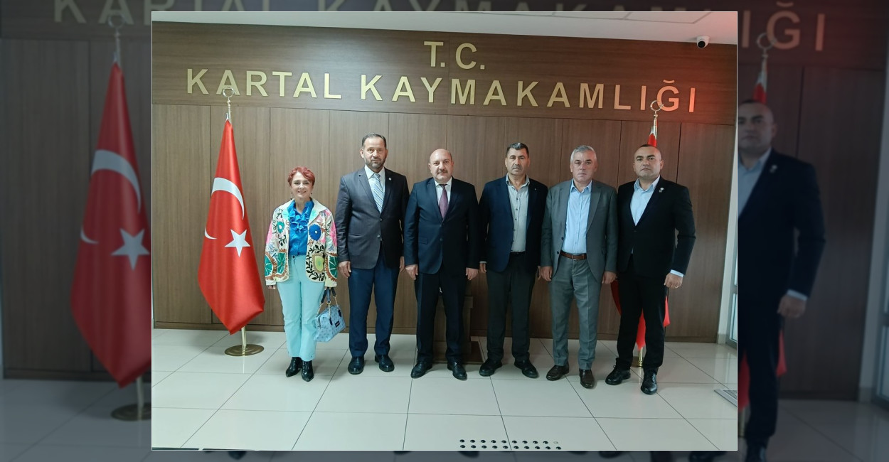 Ordu Dernekler Federasyonu yönetimi, Kartal Kaymakamlığı'nı ziyaret ederek Kaymakam Edip