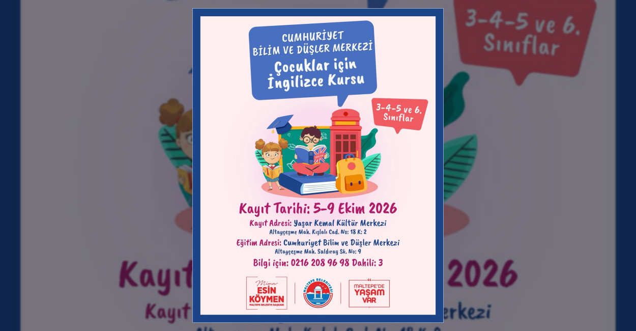 Maltepe Belediyesi, 3, 4, 5 ve 6. sınıf öğrencilerine yönelik