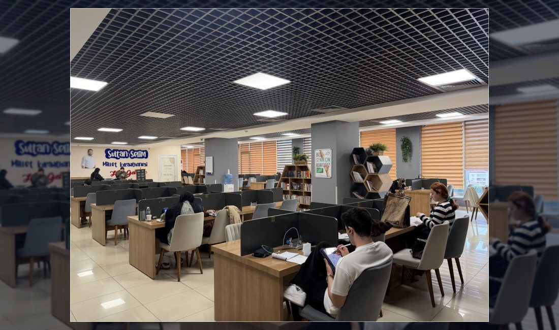 Kağıthane Belediyesi'ne bağlı Millet Kıraathaneleri, zengin kitap kaynakları, ücretsiz internet