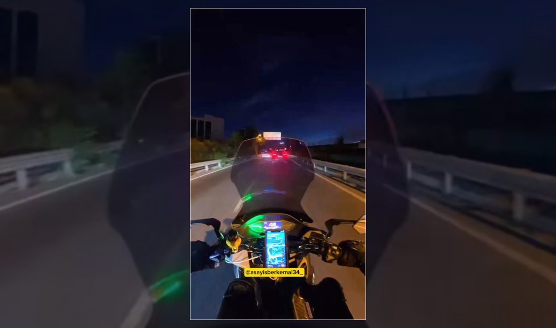 İstanbul Beykoz'da motosiklet sürücüsüyle tartışan ve ehliyetsiz araç kullandığı belirlenen