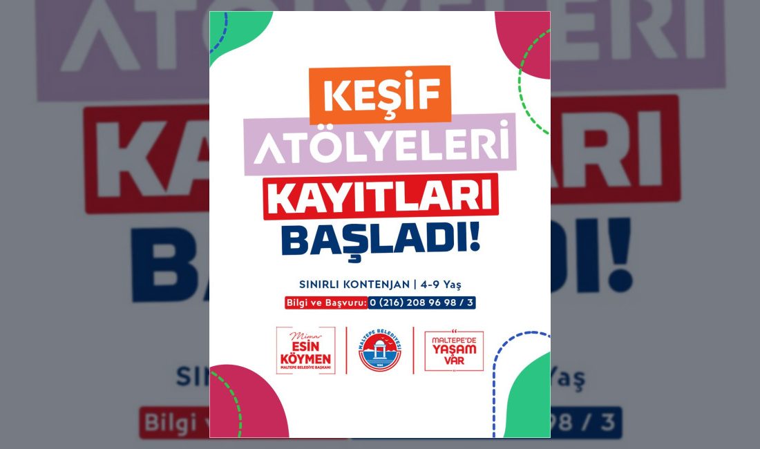 Maltepe Belediyesi, Cumhuriyet Bilim ve Düşler Merkezi'nde 4-9 yaş arası