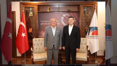 Şile Belediyesi heyeti, Çekmeköy Belediye Başkanı Orhan Çerkez'i makamında ziyaret