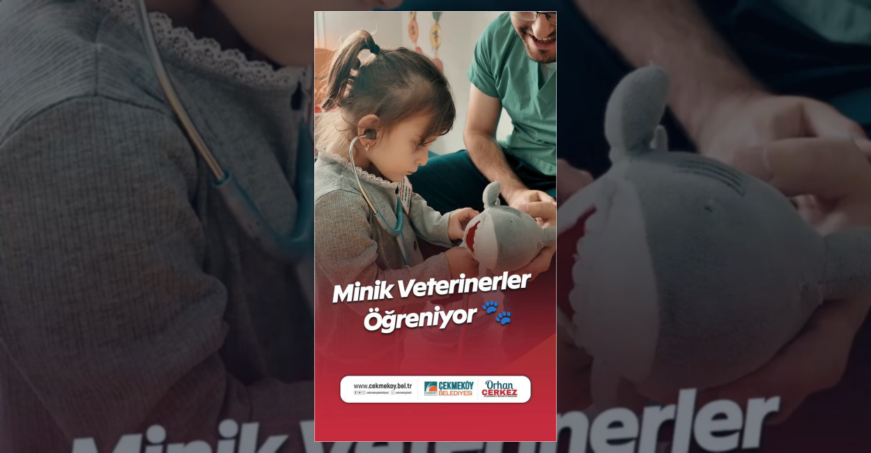 Çekmeköy Belediyesi, 4 Ekim Hayvanları Koruma Günü kapsamında çocuklara hayvan