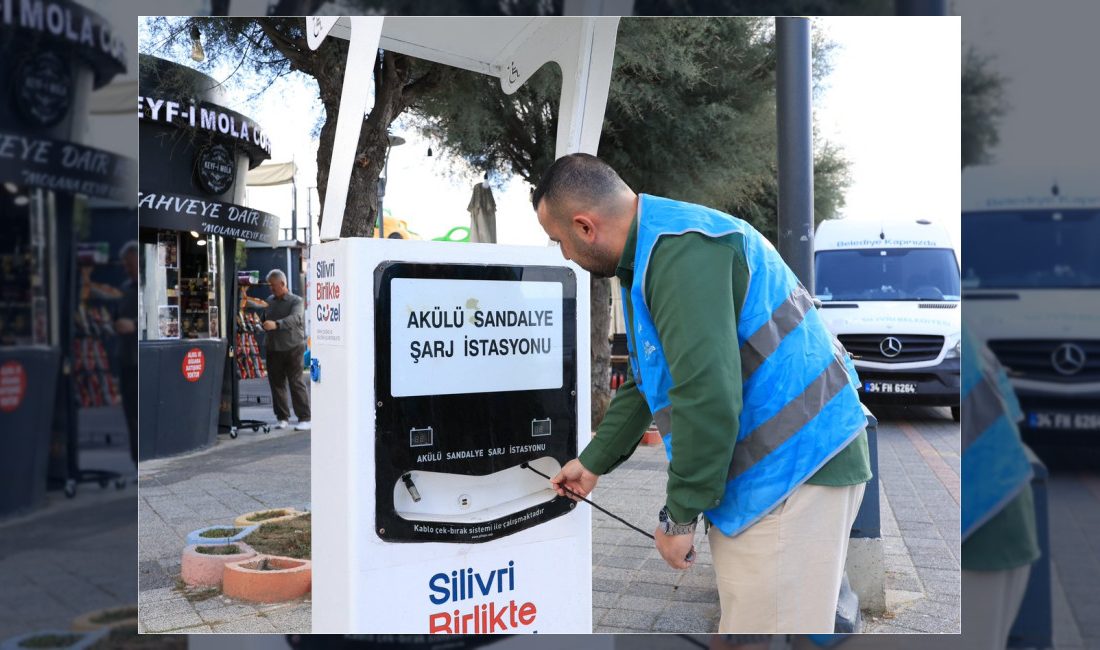 Silivri Belediyesi, ilçedeki akülü sandalye şarj istasyonlarının güvenli ve düzenli