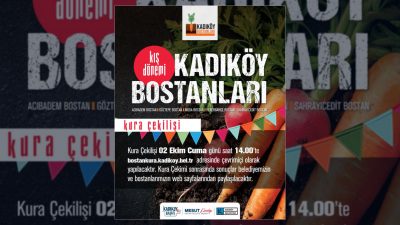 Kadıköy Bostanları kış dönemi kura çekilişi 2 Ekim Cuma günü