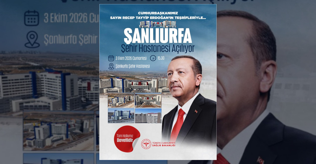 Şanlıurfa Şehir Hastanesi, Cumhurbaşkanı Recep Tayyip Erdoğan'ın katılımlarıyla 3 Ekim