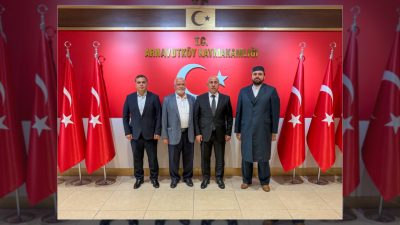 Bayar Paslanmaz Çelik, Adıyamanlılar Derneği ve Geylani Vakfı başkanları, Arnavutköy