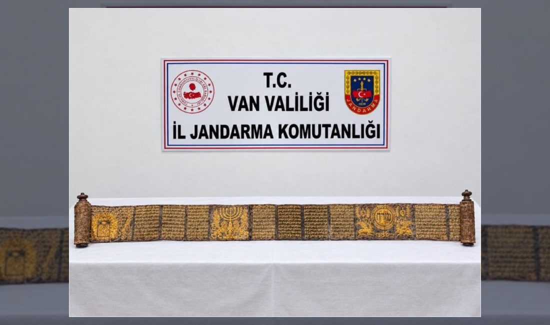 Van'da düzenlenen operasyonda üzerinde Davut Yıldızı sembolleri ve İbranice yazılar