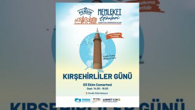 Pendik Belediyesi tarafından düzenlenen Memleket Günleri, 3 Ekim'de Kırşehirli ve