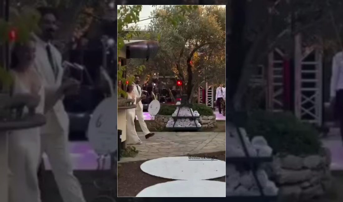 Oyuncu Şükrü Özyıldız’ın kardeşi Burcu Özyıldız, Onur Ekşioğlu ile dünyaevine