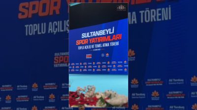 İstanbul Sultanbeyli'de Gençlik ve Spor Bakanı Osman Aşkın Bak ve