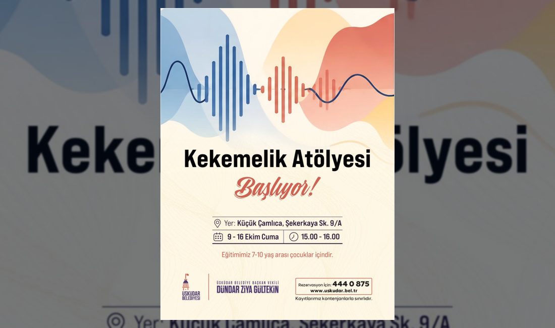 Üsküdar Belediyesi, çocukların iletişim becerileri ile özgüvenlerini artırmak amacıyla Kekemelik
