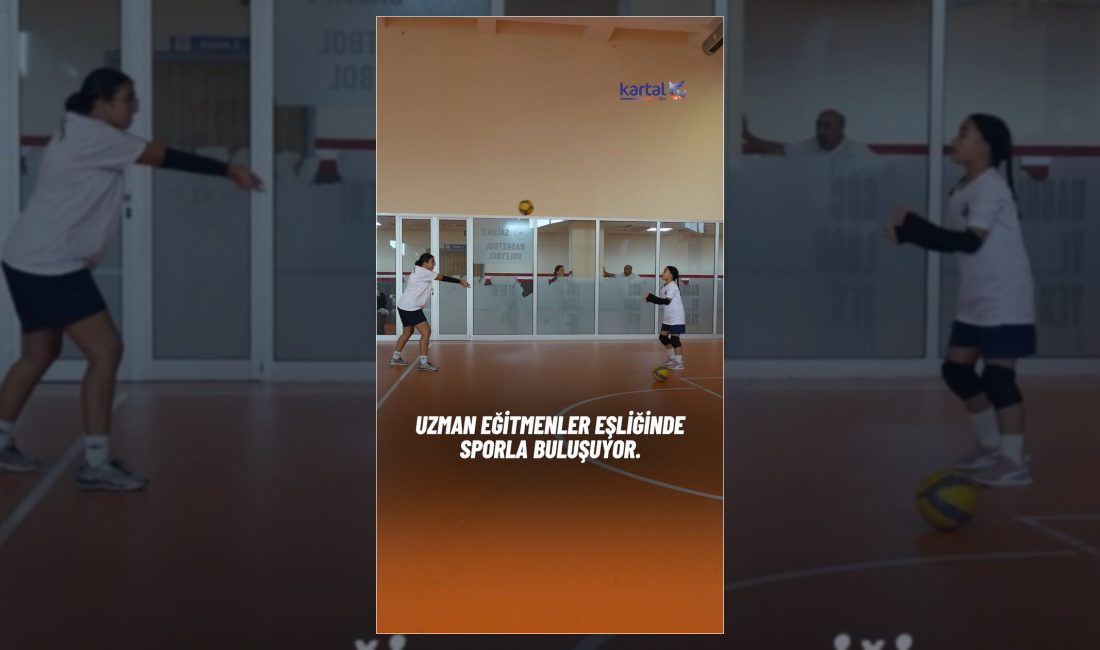 Kartal Belediyesi tarafından düzenlenen spor branş eğitimlerinde yeni dönem çocukların