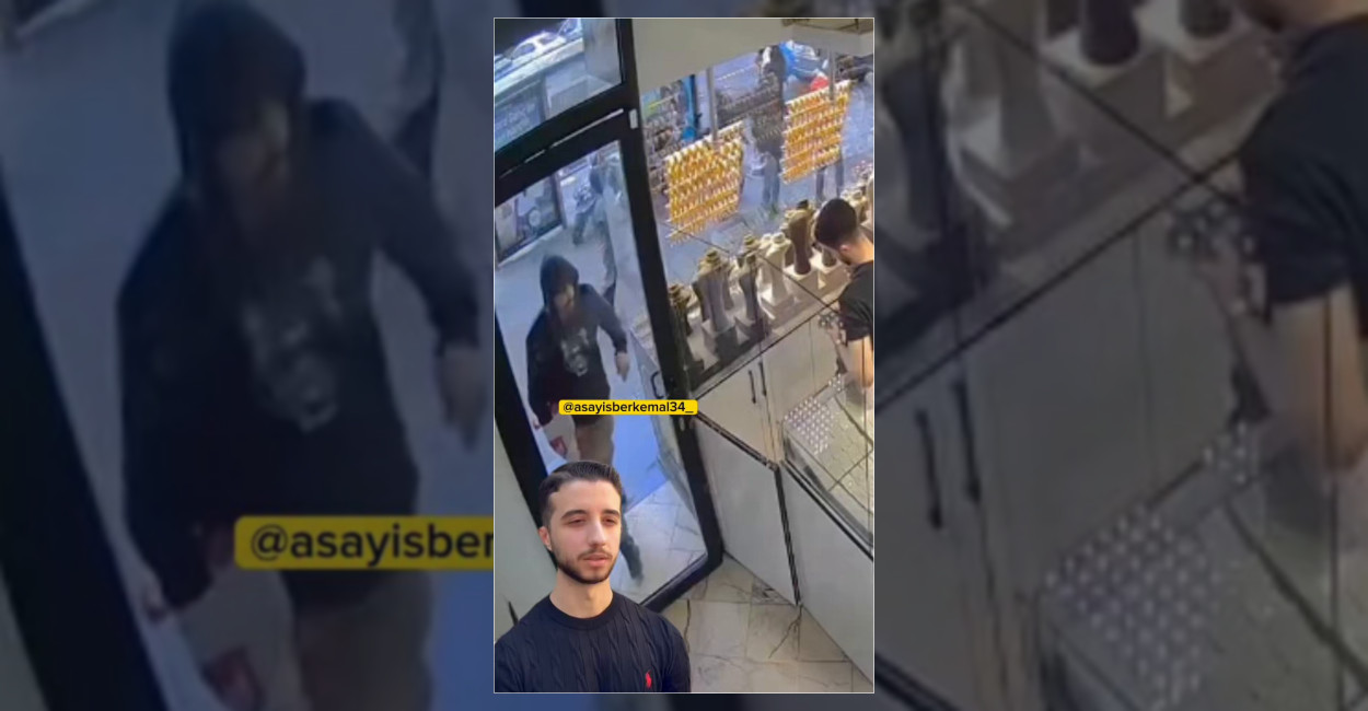 Bayrampaşa'daki bir kuyumcuda silah benzeri nesneyle 20 imitasyon bilezik gasbeden