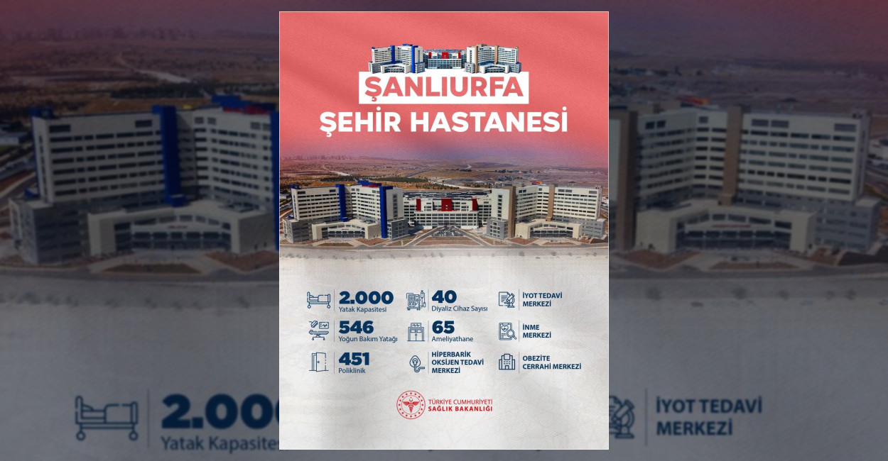 Sağlık Bakanı Prof. Dr. Kemal Memişoğlu'nun katılımıyla Şanlıurfa Şehir Hastanesi'nin