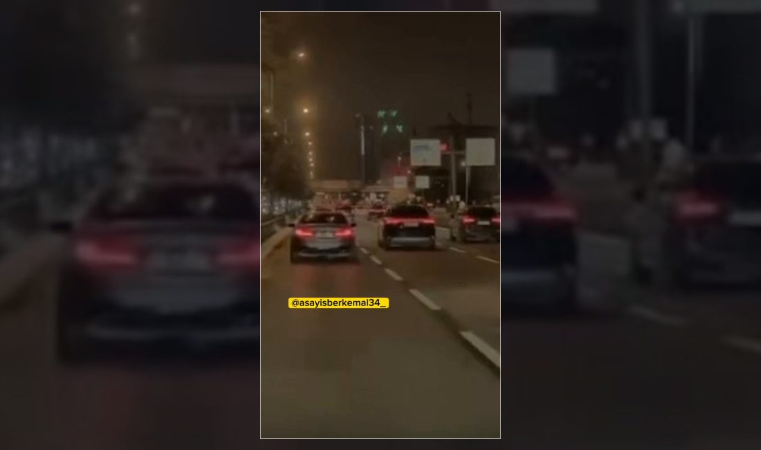 İstanbul Pendik'te seyir halindeki bir otomobile çarparak trafik kazasına yol