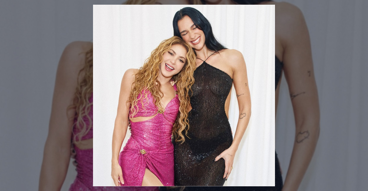 Dünyaca ünlü müzik yıldızları Shakira ve Dua Lipa, birlikte sahne