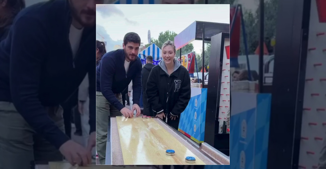 Ünlü isim Yasmin Erbil, sevgilisi Yiğit Poyraz ile birlikte eğlenceli