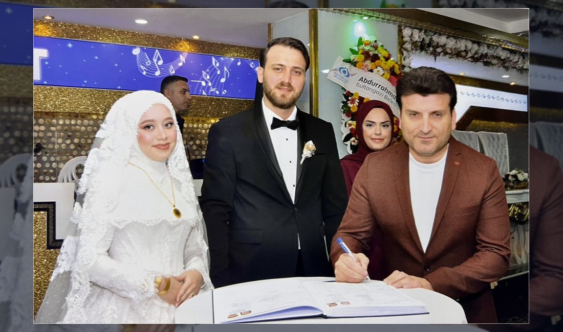 Büşra Katı ve Ziya Arslan çiftinin nikah töreni yapıldı. Törende