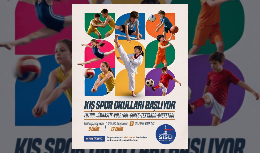 Şişli Belediyesi tarafından düzenlenen Kış Spor Okulları için 5 Ekim