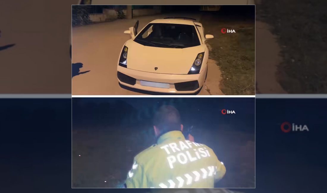 Bursa'da alkol denetiminden kaçan motor ustası, lüks aracını bırakarak kaçtığı