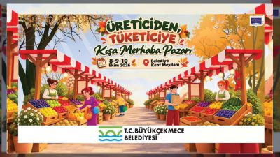 Büyükçekmece Belediyesi tarafından düzenlenen Üreticiden Tüketiciye Kışa Merhaba Pazarı, yerel