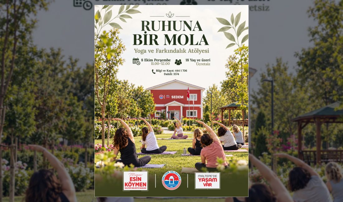 Maltepe Belediyesi, Dünya Ruh Sağlığı Günü kapsamında Yoga Eğitmeni Dilek