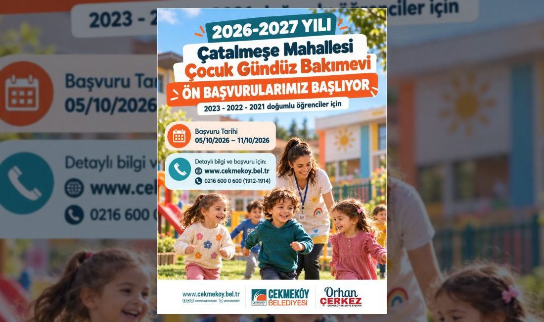 Çekmeköy Belediyesi tarafından yapımı tamamlanan Çatalmeşe Mahallesi Çocuk Gündüz Bakımevi
