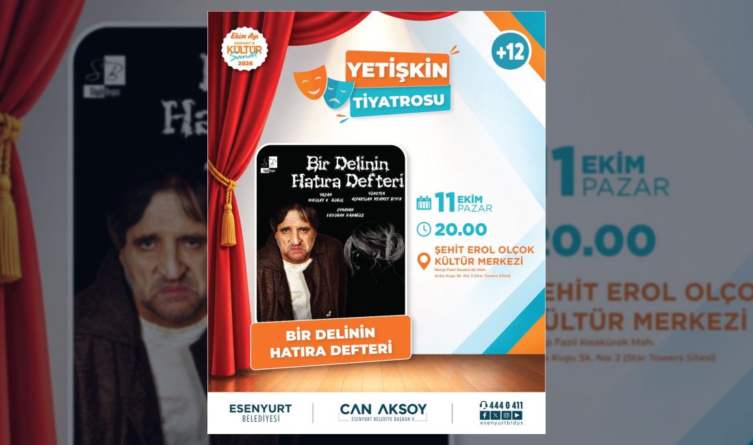 Nikolay Gogol’un ünlü eseri Bir Delinin Hatıra Defteri, Esenyurt'ta tiyatroseverlerle
